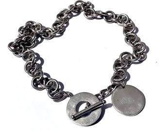 Vintage Tiffany & Co. Sterling Silver 925 Venetian Box Link Chain