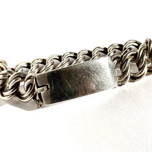 Sterling Silver Mexican Id Bracelet - Etsy