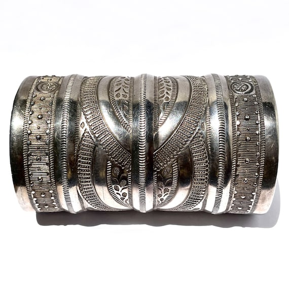 Bedouin/Egyptian Tribal Sterling Silver Cuff Brace