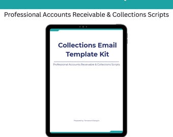 Collections Email Template Kit | 12 Payment Reminder & Past-Due Email Scripts