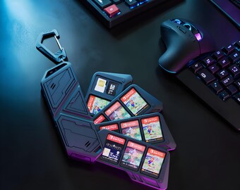 Game Card Storage Box for Switch OLED Lite - Transparent Dustproof Cartridge Case, Durable Protective Shell