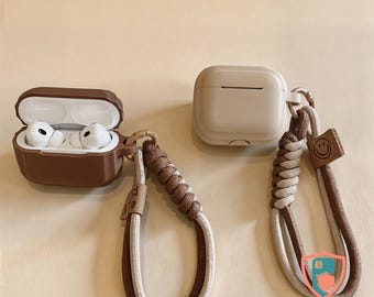 Silicone AirPods Case Cute Protective Cover with Strap | Fits AirPods 1/2/3/4 Pro | Soft Shockproof Tech Accessory