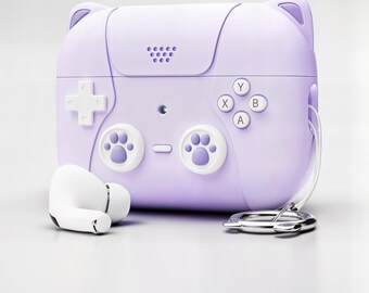 Soft Silicone Cat Airpods Case, Protective Cover for Airpods Pro 3/4