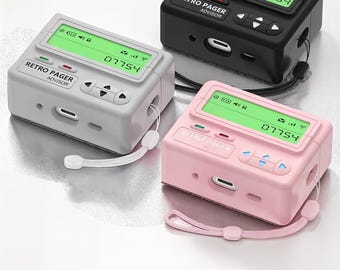 Retro Pager Advisor – Vintage Style Communication Device (Pink)
