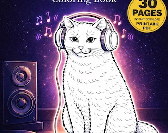 Cozy Cats Living Like Humans Coloring Book