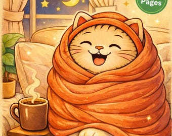 35 Lazy Cozy Cat Ausmalbilder zum Ausdrucken