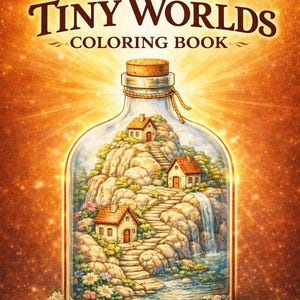 Libro para colorear Mundos en miniatura: Mini escenas detalladas para imprimir