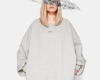 Oversized Organic Cotton Sweatshirt – Heavyweight Danish Streetwear