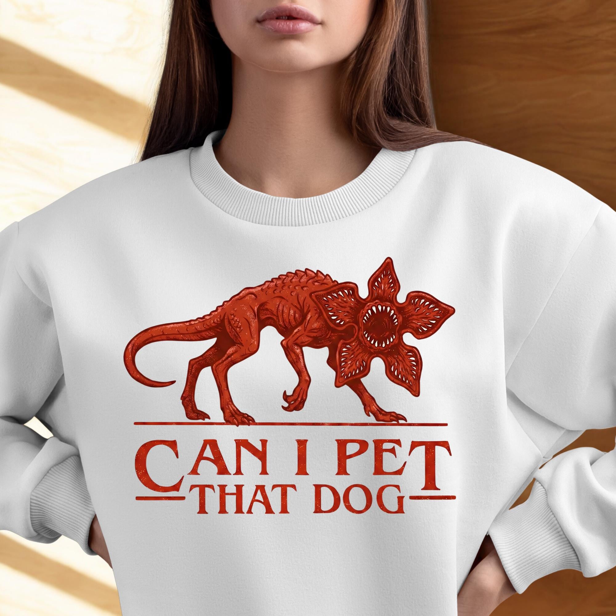Demodog Can I Pet That Dog PNG - Funny Horror Meme Design (digital ...