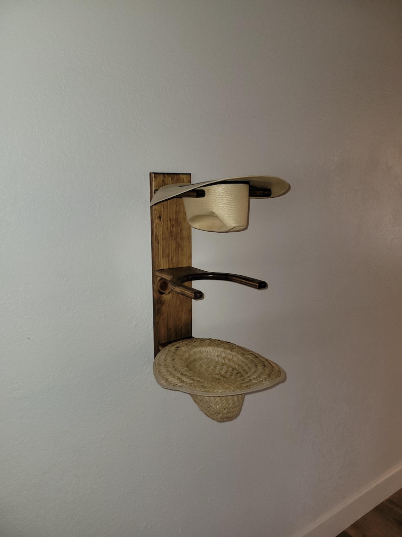 Triple Cowboy Hat Rack (vertical) image 14