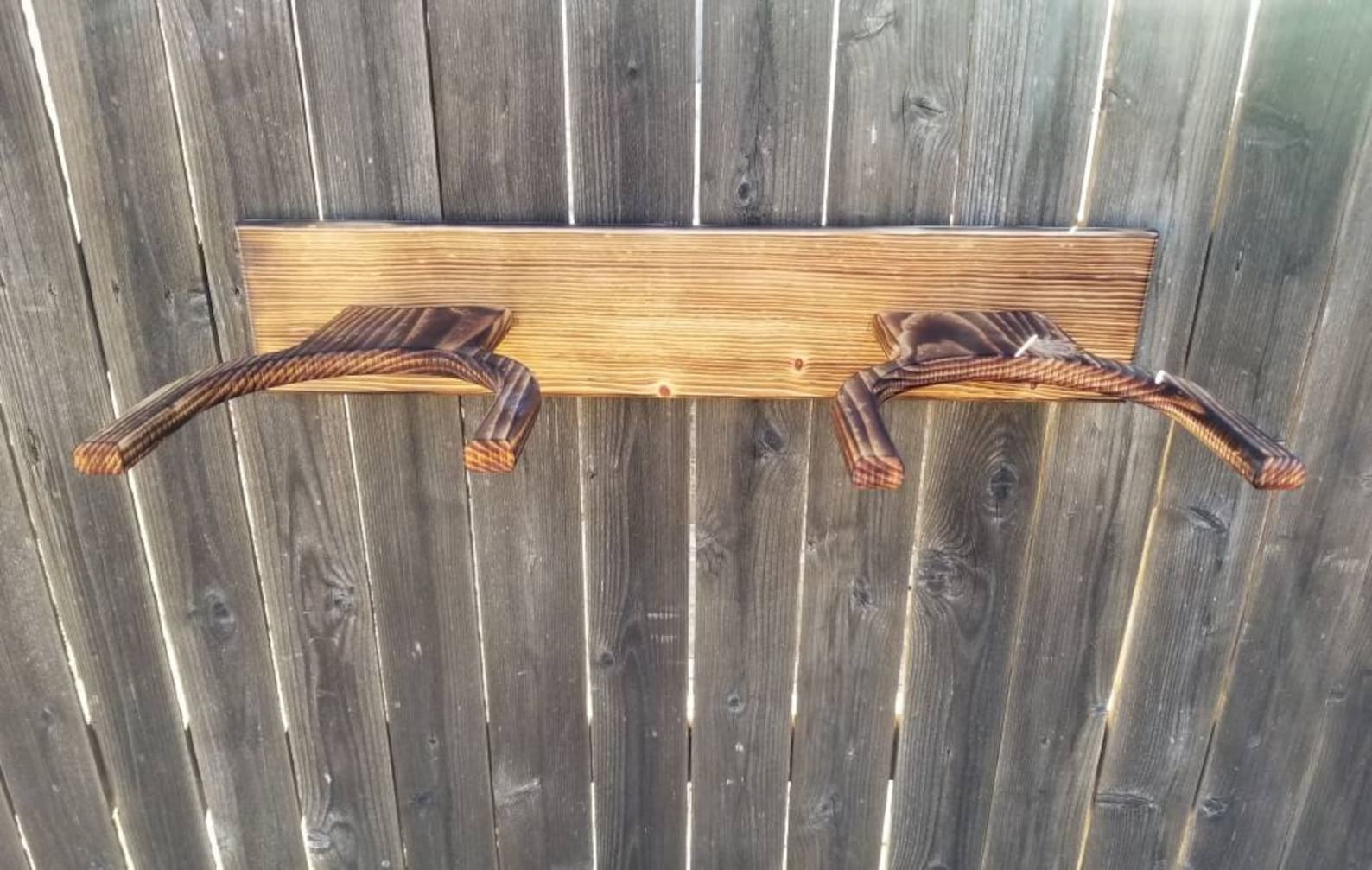 Double Cowboy Hat Rack horizontal Etsy