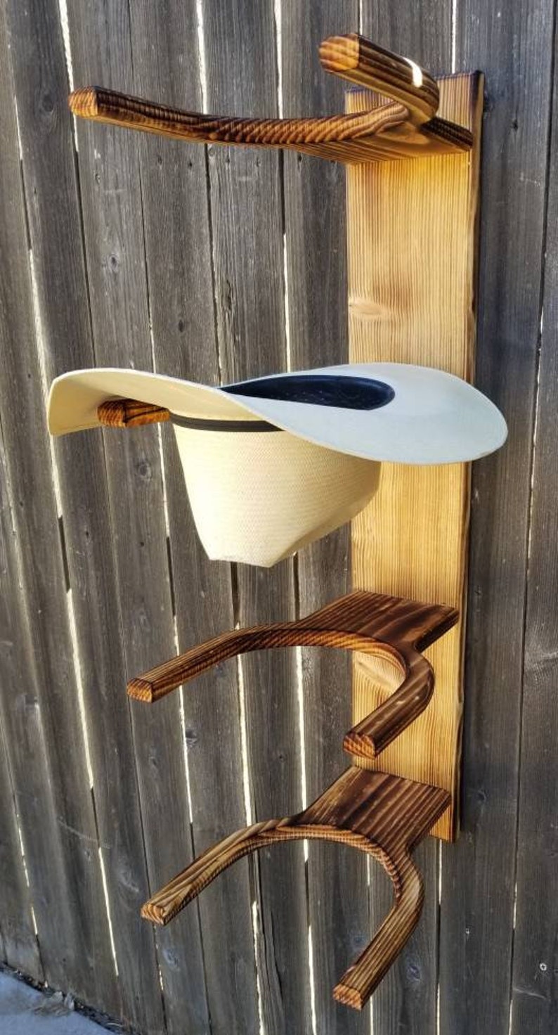 Quadruple Cowboy Hat Rack (vertical)