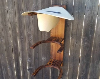 Triple Cowboy Hat Rack (vertical)