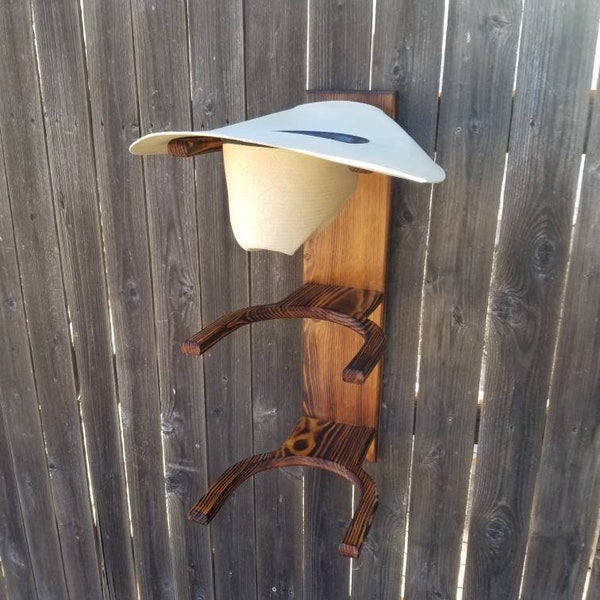 Triple Cowboy Hat Rack (vertical)