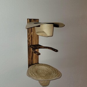 Triple Cowboy Hat Rack (vertical) image 7
