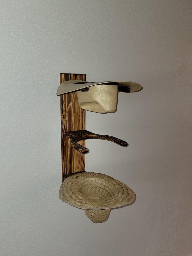 Triple Cowboy Hat Rack (vertical) image 7
