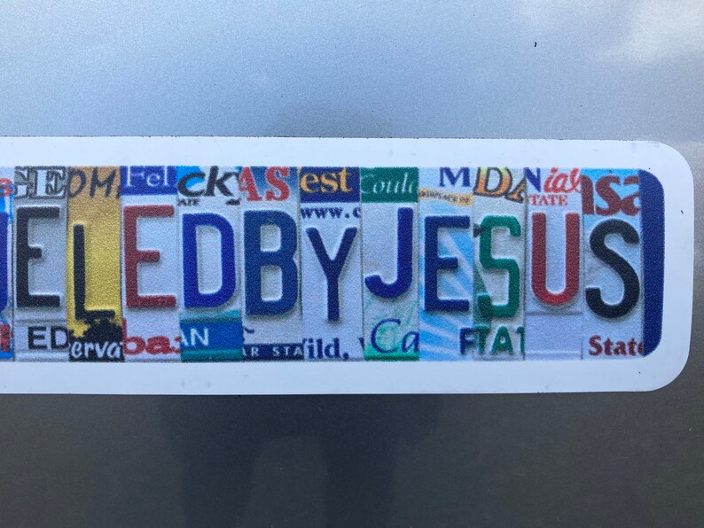 Jesus Car Religious Bumper Christian Bumper Etsy