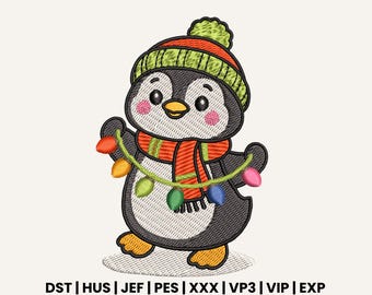 Penguin Machine Embroidery