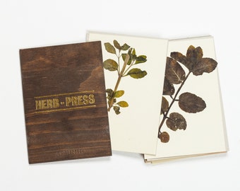 Herb Press botanical field plant and flower wood made press for gardeners, botanists and nature lovers