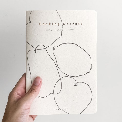 Cooking Secrets Heritage Family Recipe Notebook Handmade Etsy Hong Kong