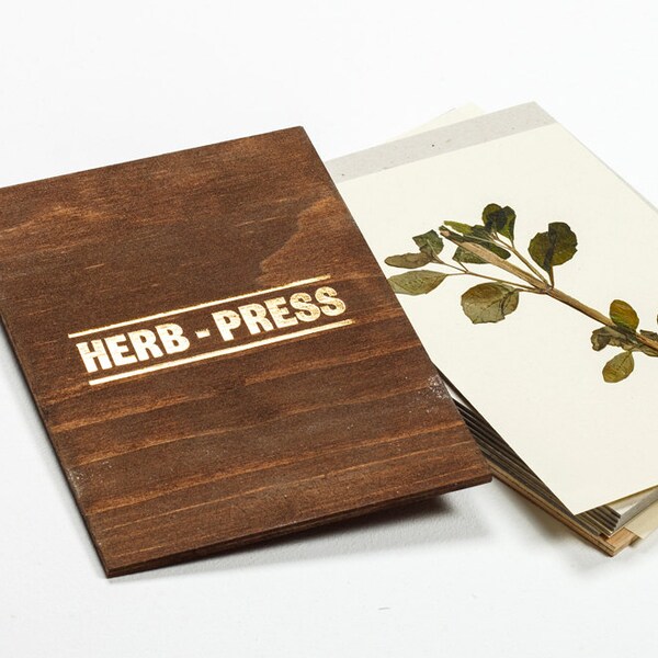 HERB PRESS - wood leaves flowers and plants press for herbarium - HERB062