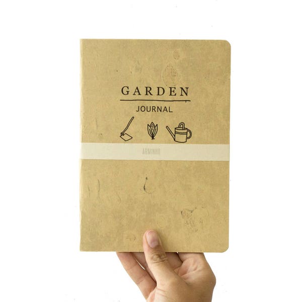 GARDEN Journal - handmade gardening notebook - take notes and planning at your garden -  gardeners tools GARA5002