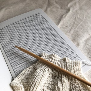 Knitting Pattern Drawing notebook, knitting projects and design, a planner for knitters image 8