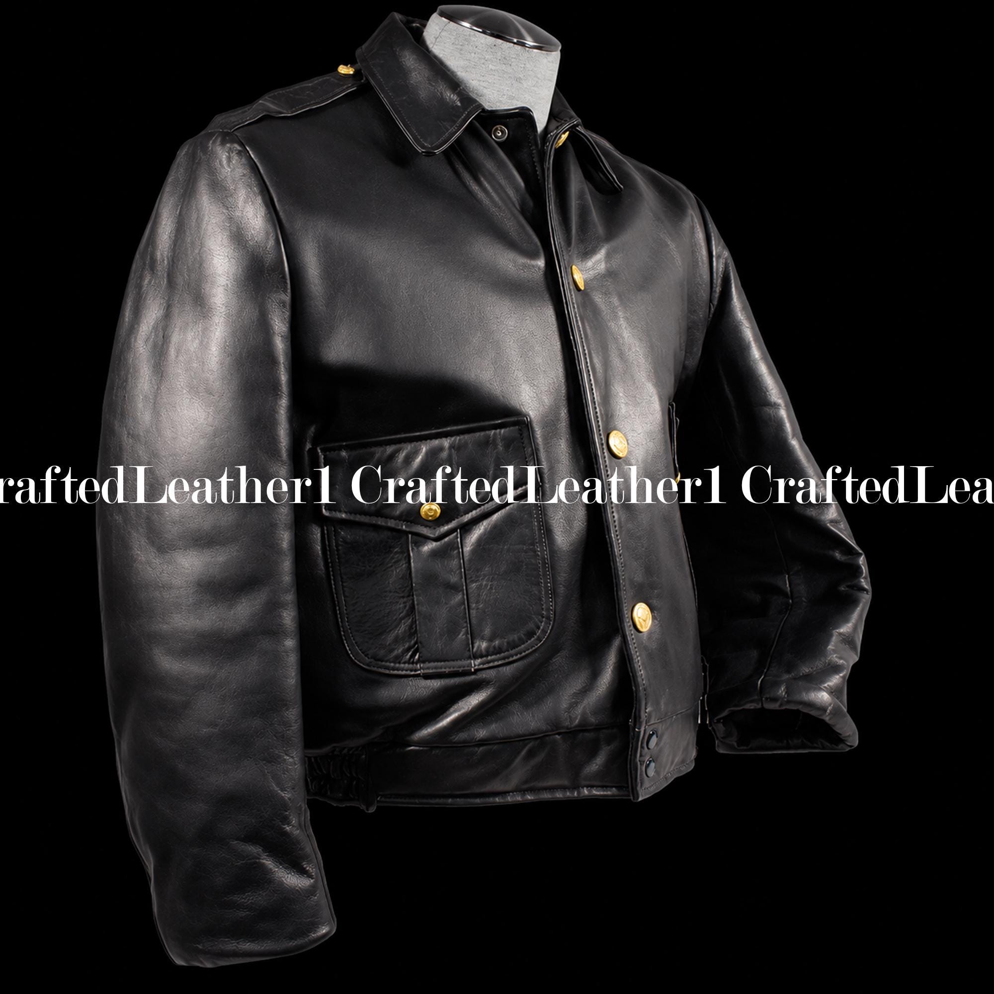 Chicago police leather jacket - Etsy 日本