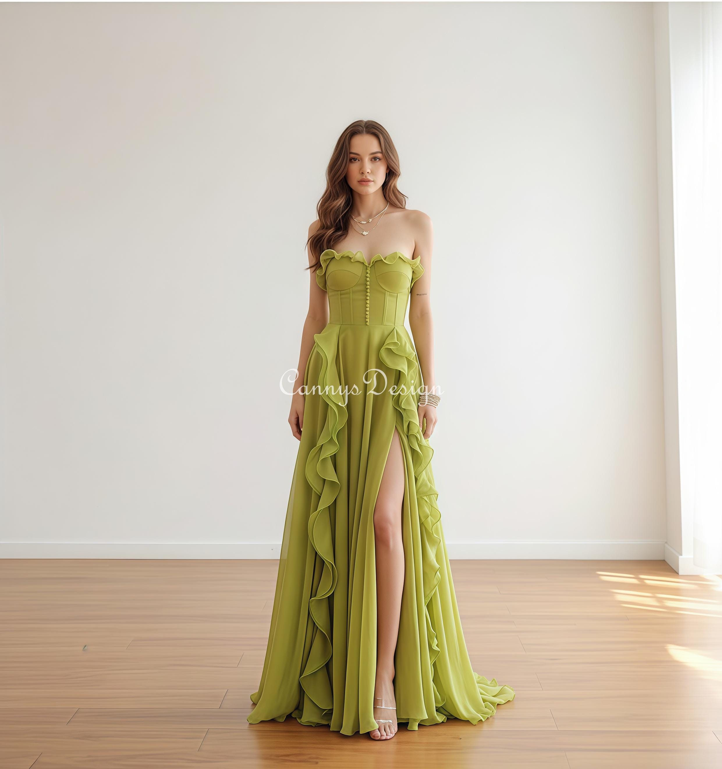 neon green jumper dress Ribbed Mini Sweater AMBASSADOR main image 1