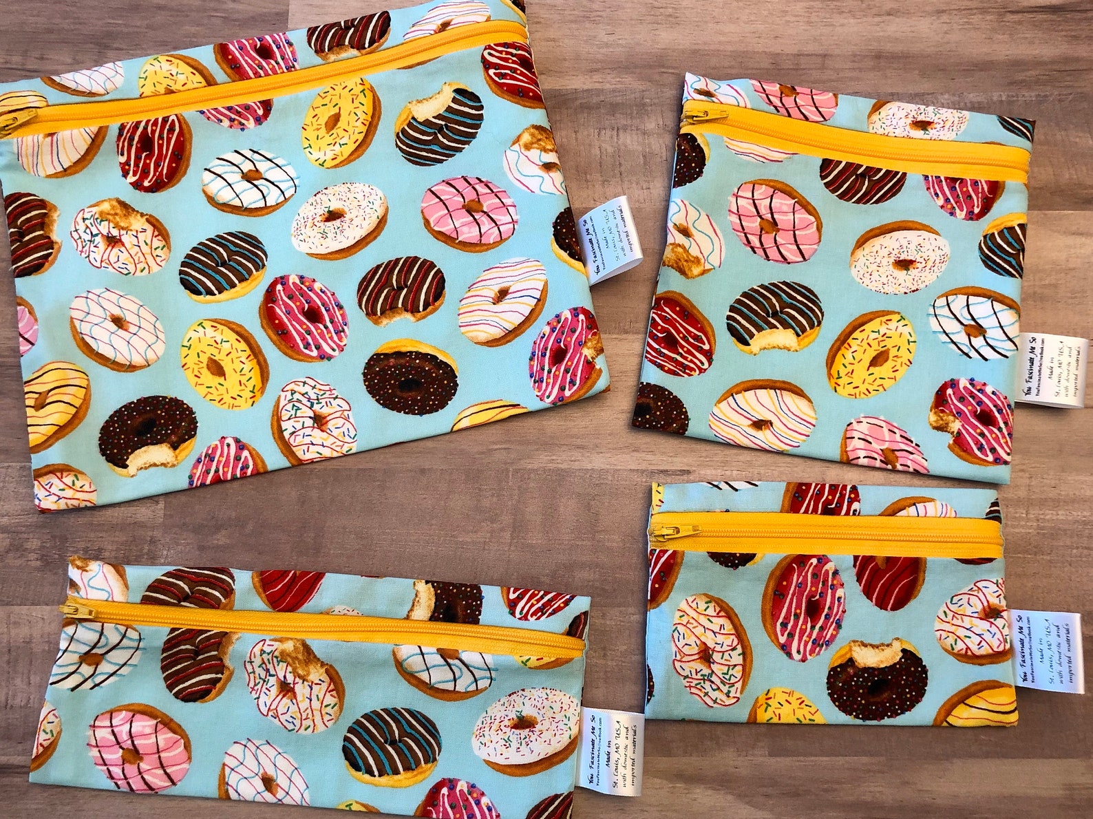 Eco Reusable Washable Zipper Snack and Sandwich Bag Wet Bag Eco Bag