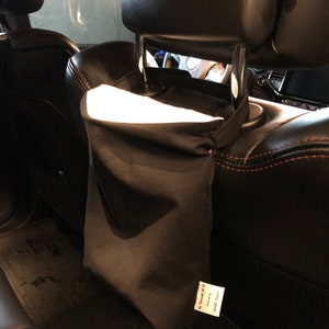 Solid Black Car Trash Bag / Auto Trash Bag / Rubbish Bin / Stroller Trash Bag