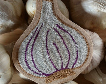 Chainstitch Embroidery Garlic Patch