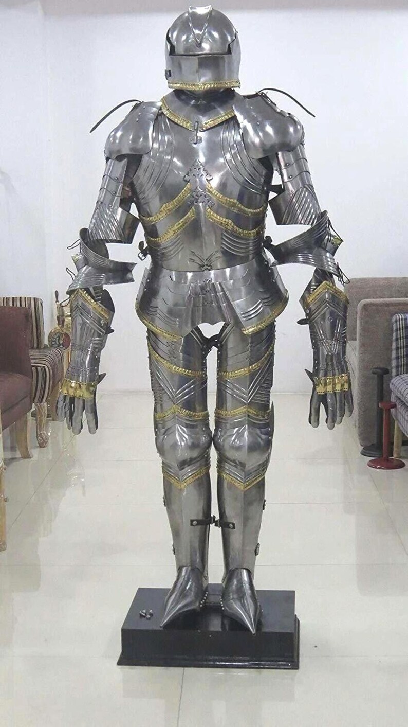 Wearable Gothic Steel Full Suit of Armor – Medieval Knight Cosplay ...
