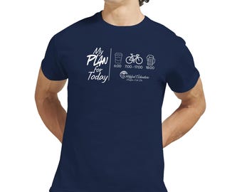Bike Routine - Wildpfad Adventure Coffee Bike Beer – Lustiges Fahrrad Shirt – Biker Humor Geschenk – Radfahrer Lifestyle Shirt