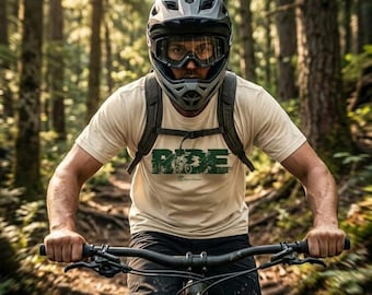 Mountain Flow – MTB Berg Wald Design – Wildpfad Adventure – Mountainbike Outdoor Shirt – Geschenk für Biker
