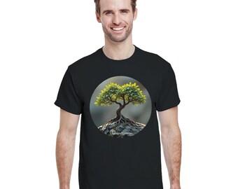 Natural Harmony - Minimalistischer Bonsai Baum – Wildpfad Adventure – Natur & Zen Design – Geschenk für Naturliebhaber