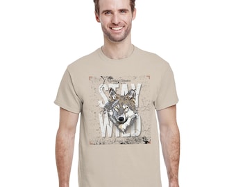 Stay Wild - Wildpfad Adventure Outdoor Shirt wilder Wolf Design