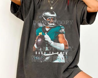 Camiseta Comfort Colors de Jalen Hurts, campeón de la NFC Este