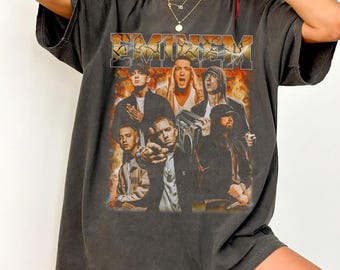 Camiseta Comfort Colors Slim Shady Vintage Rap, camiseta de hip hop inspirada en Emnem