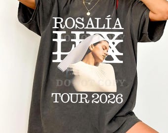 CAMISETA ROSALIA LUX tour 2026 de Comfort Colors