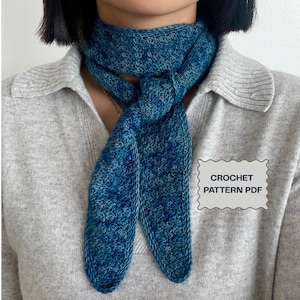Crochet Mimi Scarf PATTERN | Easy Customizable Scarf (PDF File)