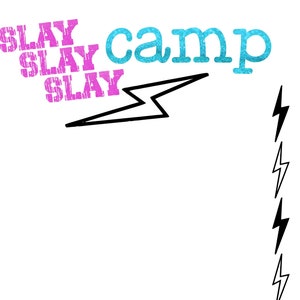 Slay Camp Stationery (digital file)