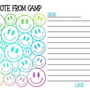 Smiley Stationery (digital file)