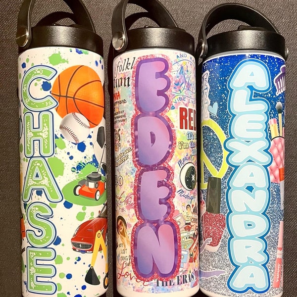 CUSTOM “Favorite Things”  Personalized Aluminum Water Bottle