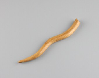 Hair Stick (5.25 inch) Hand-carved from Cherry