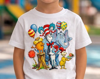 Vintage Read Across America Shirt, Dr. Seuss Kids Shirt