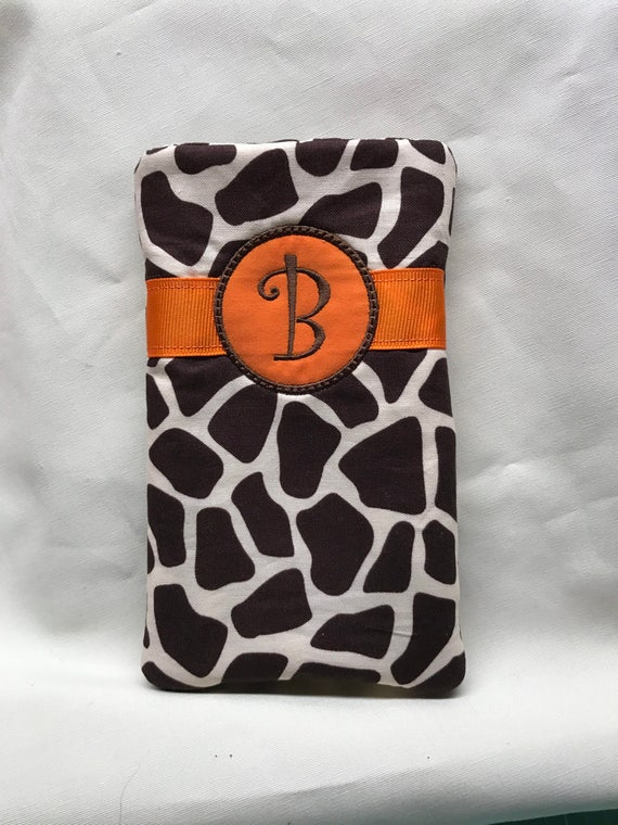 Eyeglass Case Letter X Embroidery