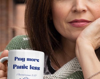Pray More Verse Mug | Calming Prayer 11 oz Mug