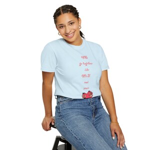 Maglietta "Andiamo insieme come il WiFi e il panico" / Maglietta con un divertente fumetto a forma di cuore / Maglietta con umorismo sarcastico e amoroso