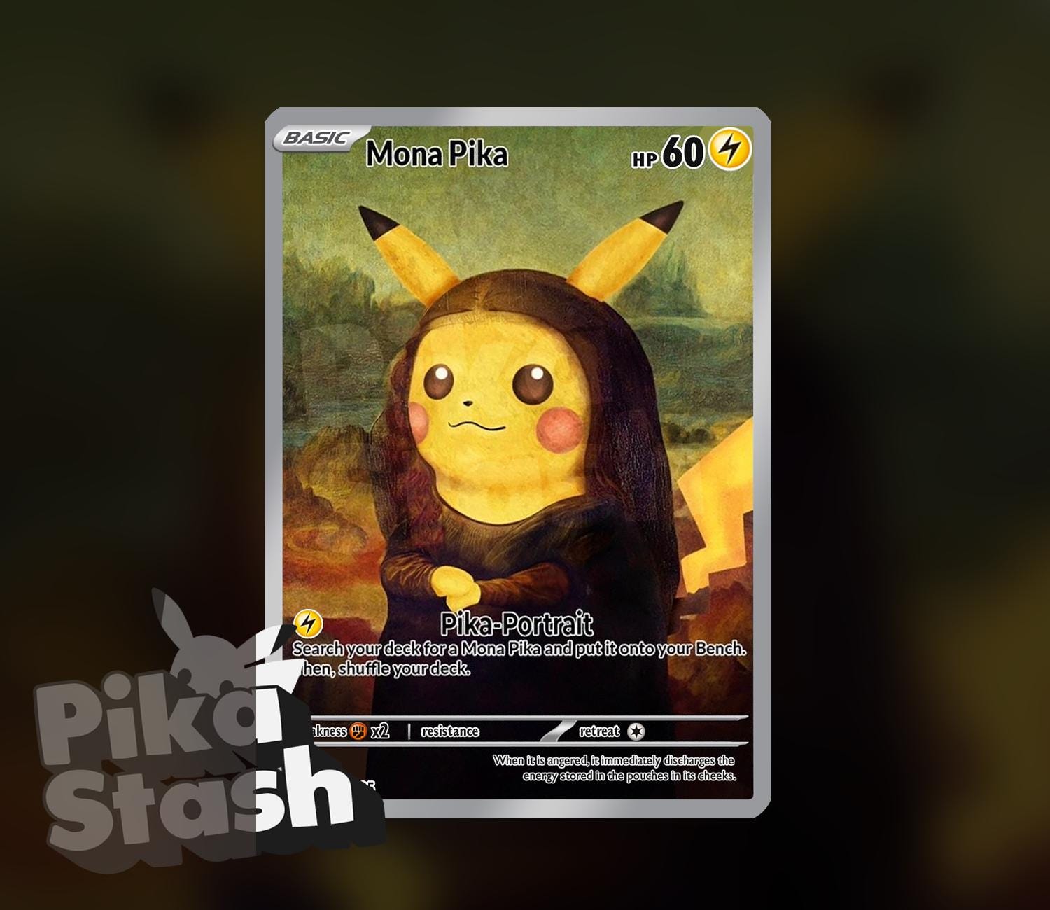 Mona lisa pikachu - Etsy 日本